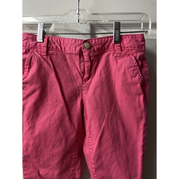Old Navy Pants Girls Size 16 Pink  Straight Leg Barbiecore Adjustable Waist - Picture 2 of 4